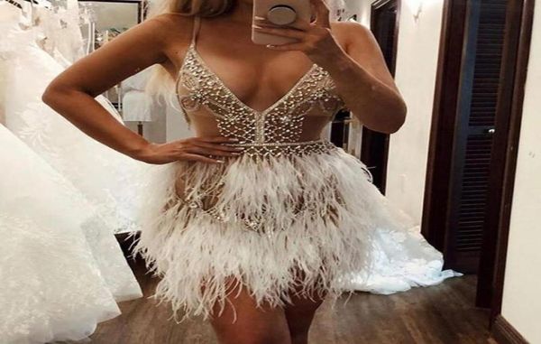 luxury feather crystal short cocktail dresses formal prom dresses mini deep v neck custom made party homecoming dresses4003870, Black
luxury feather crystal short cocktail dresses formal prom dresses mini deep v neck custom made party homecoming dresses4003870, Black