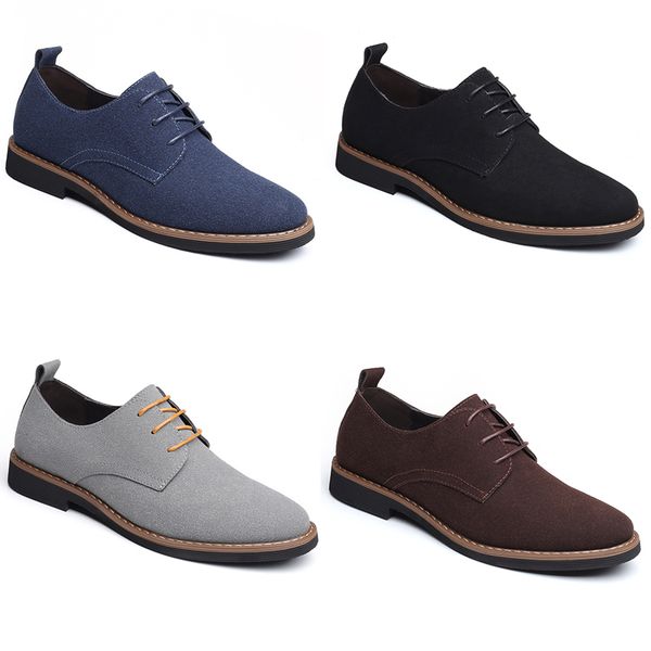 2023 matte leather business shoes men black brown blue grey anti-suede trainers sneakers breathable casual color4
2023 matte leather business shoes men black brown blue grey anti-suede trainers sneakers breathable casual color4