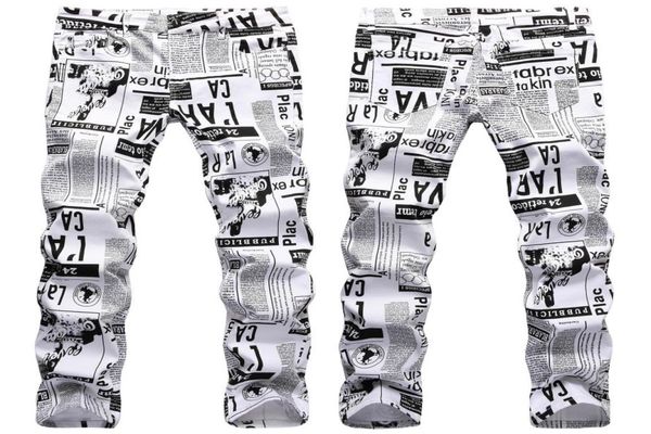 mens street fashion prints jeans slimfit stretch denim pants newspaper painting party jeans cool casual jean1813930, Blue
mens street fashion prints jeans slimfit stretch denim pants newspaper painting party jeans cool casual jean1813930, Blue