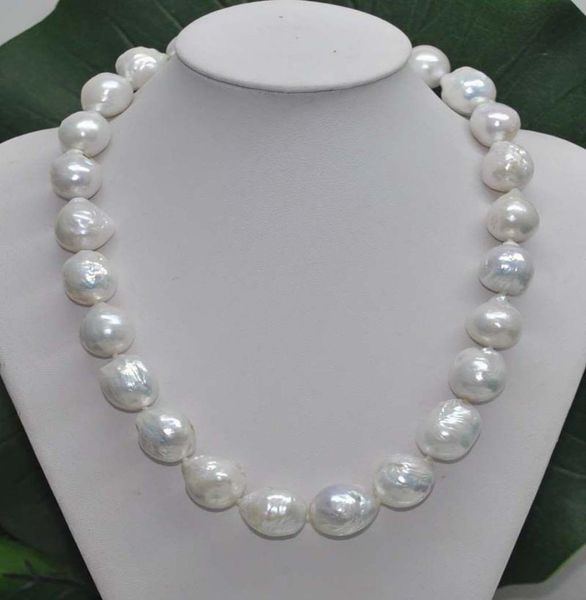 hand knotted 1113mm really huge white baroque fresh water pearl necklace 45cm fashion jewelry5603198, Silver
hand knotted 1113mm really huge white baroque fresh water pearl necklace 45cm fashion jewelry5603198, Silver