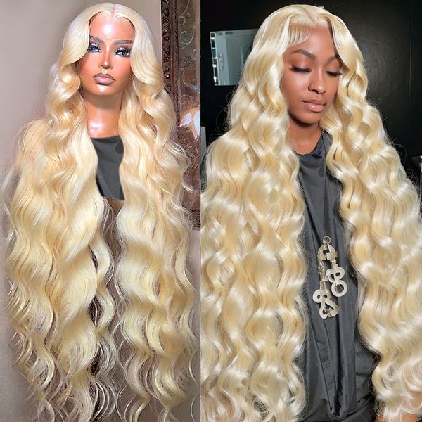 180%density 30 40 Inch Body Wave Colored HD 613 Honey Blonde13X4 13x6 Lace Front Human Hair Wig for Women Transparent Lace Frontal Wig, Ombre color
180%density 30 40 Inch Body Wave Colored HD 613 Honey Blonde13X4 13x6 Lace Front Human Hair Wig for Women Transparent Lace Frontal Wig, Ombre color