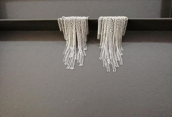 classic dangle long tassel earrings stamp designer earring for women lady weeding jewelry with bag8039421, Silver
classic dangle long tassel earrings stamp designer earring for women lady weeding jewelry with bag8039421, Silver