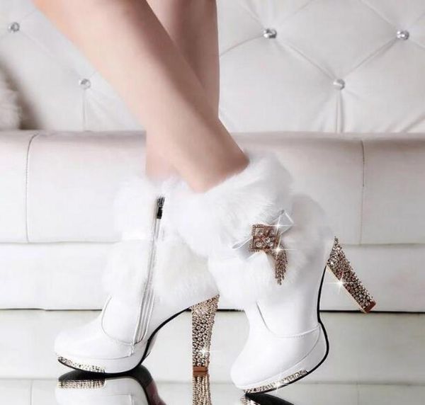 boots pu women039s white middle heel tassels rabbit fur wedding shoes bridal high middle heel shoes ankle boot6361179, Black
boots pu women039s white middle heel tassels rabbit fur wedding shoes bridal high middle heel shoes ankle boot6361179, Black