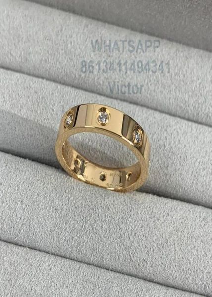 8 diamonds 18k 36mm love ring v gold material will never fade narrow ring luxury brand official reproductions with counter box co6014786, Silver
8 diamonds 18k 36mm love ring v gold material will never fade narrow ring luxury brand official reproductions with counter box co6014786, Silver