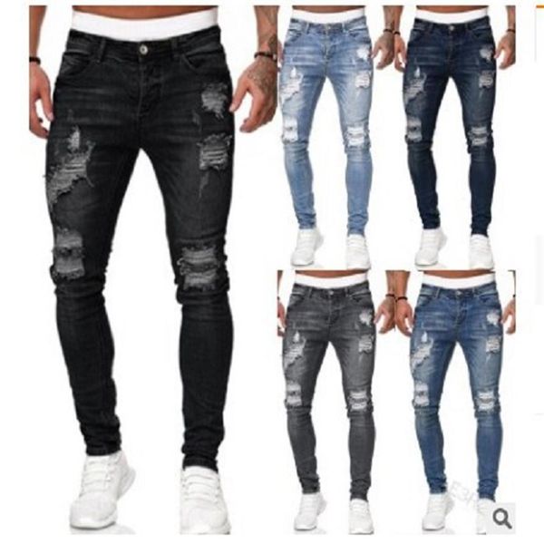 mens new 5 colors ripped jeans fashion slim denim pencil pants street hipster cowboy trousers s-3xl drop281m, Blue
mens new 5 colors ripped jeans fashion slim denim pencil pants street hipster cowboy trousers s-3xl drop281m, Blue