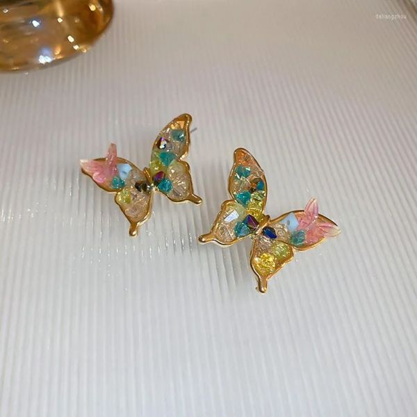 stud earrings luxury crystal butterfly for women colorful dazzling fancy female party daily wear trendy jewelry, Golden;silver
stud earrings luxury crystal butterfly for women colorful dazzling fancy female party daily wear trendy jewelry, Golden;silver