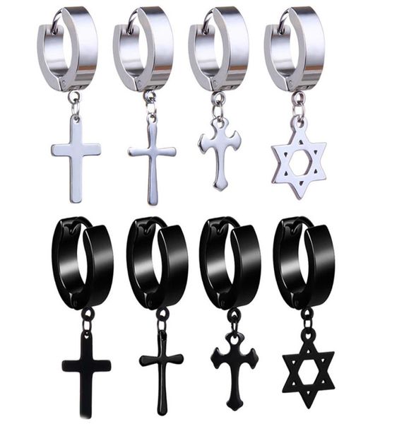 cross pentacle hoop earrings stainless steel pierced ear rings dangle chandelier fashion jewelry for men women will and sandy1990285, Silver
cross pentacle hoop earrings stainless steel pierced ear rings dangle chandelier fashion jewelry for men women will and sandy1990285, Silver