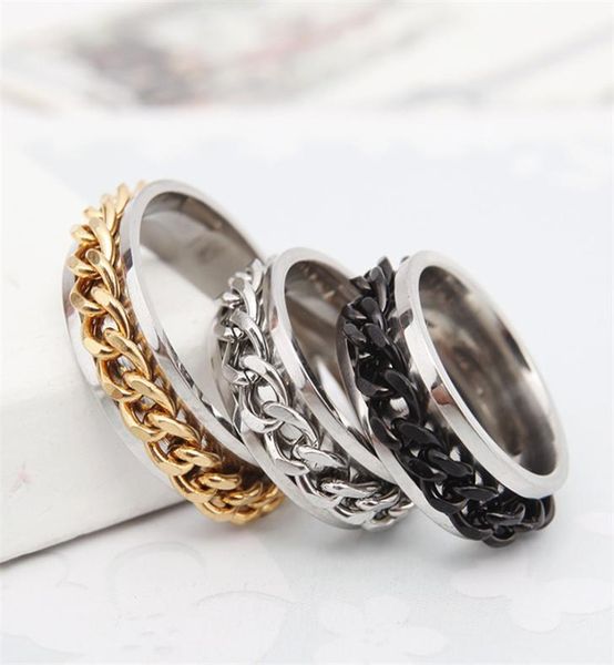 8mm stainless steel ring black blue silver gold spinner rotatable chain for men women charm wedding band rings8533049
8mm stainless steel ring black blue silver gold spinner rotatable chain for men women charm wedding band rings8533049