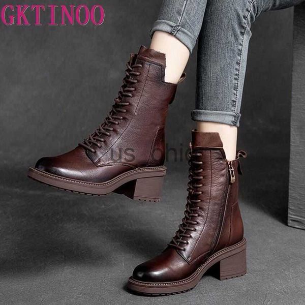 boots gktinoo 2023 cow leather quality women shoes autumn winter square med heel ankle boots lace up zipper ladies pumps size 3540 j230811, Black
boots gktinoo 2023 cow leather quality women shoes autumn winter square med heel ankle boots lace up zipper ladies pumps size 3540 j230811, Black