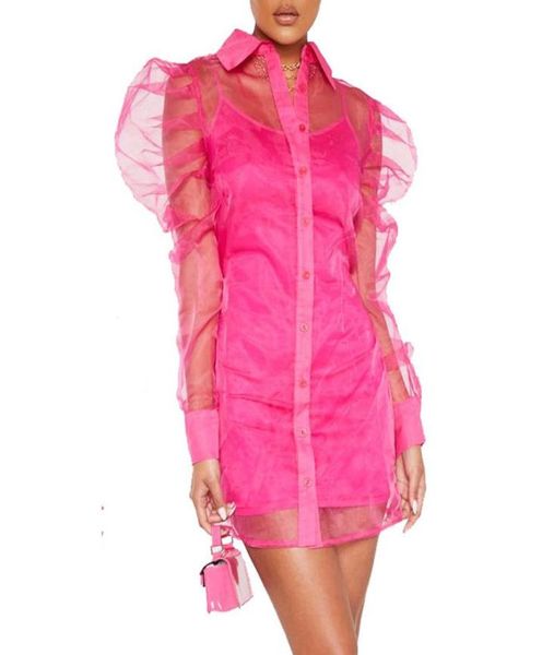 casual dresses see through shirt dress two piece outfits pink long puff sleeve organza cardigan spaghetti sets for party birt7873562, Black;gray
casual dresses see through shirt dress two piece outfits pink long puff sleeve organza cardigan spaghetti sets for party birt7873562, Black;gray
