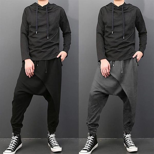 plus size men casual drape drop crotch harem hip-hop pants trouser baggy dancing pants gothic punk style harem pants men240z, Black
plus size men casual drape drop crotch harem hip-hop pants trouser baggy dancing pants gothic punk style harem pants men240z, Black