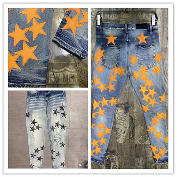 22ss designer mens jeans luxury design denim slim-leg jean pants casual popular five star elements high end quality high street bi223s, Blue
22ss designer mens jeans luxury design denim slim-leg jean pants casual popular five star elements high end quality high street bi223s, Blue
