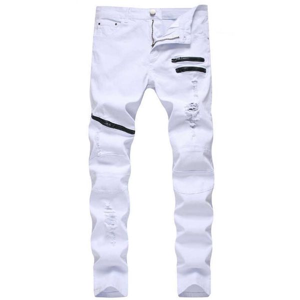 straight hole destruction trousers distressed jeans men denim trousers men jeans fashion designer brand white jean male x0621219u, Blue
straight hole destruction trousers distressed jeans men denim trousers men jeans fashion designer brand white jean male x0621219u, Blue