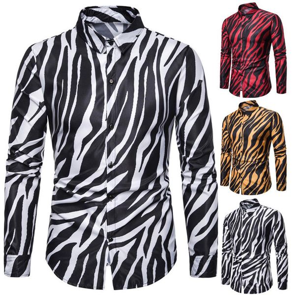 men streetwear us size shirt zebra skin printed tuxedo party shirt long sleeve light weight office male fashion264u, White;black
men streetwear us size shirt zebra skin printed tuxedo party shirt long sleeve light weight office male fashion264u, White;black
