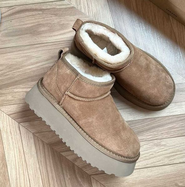 2022 australia designer ultra mini platform boot woman winter ankle snow boots thick bottom real leather warm fluffy booties with fur76, Black
2022 australia designer ultra mini platform boot woman winter ankle snow boots thick bottom real leather warm fluffy booties with fur76, Black