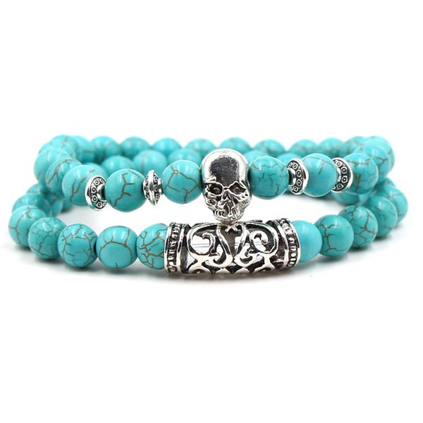 handmade natural hand string alloy lion buddha skull stone bead energy turquoise elastic bracelet set jewelry women men 2pcs/set, Black
handmade natural hand string alloy lion buddha skull stone bead energy turquoise elastic bracelet set jewelry women men 2pcs/set, Black