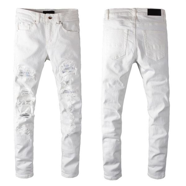 new arrival mens designer white jeans rhinestone patch medal fashion mens jeans slim motorcycle biker hip hop pants si285h, Blue
new arrival mens designer white jeans rhinestone patch medal fashion mens jeans slim motorcycle biker hip hop pants si285h, Blue