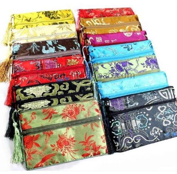double zipper zone travel jewelry makeup storage bag tassel silk brocade coin purse money wallet cosmetic packaging pouch 50pcslo2978693, Pink;blue
double zipper zone travel jewelry makeup storage bag tassel silk brocade coin purse money wallet cosmetic packaging pouch 50pcslo2978693, Pink;blue