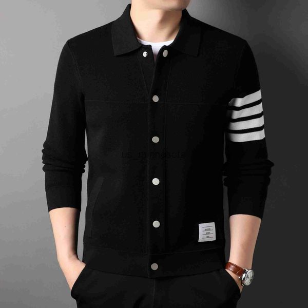 men's jackets 2022 new knitted cardigan men's spring and autumn brand sweater korean fashion stripe design premium jacket men', Black;brown
men's jackets 2022 new knitted cardigan men's spring and autumn brand sweater korean fashion stripe design premium jacket men', Black;brown