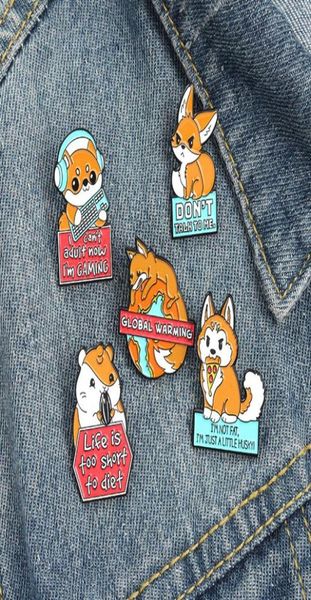 dog fox don039t talk to me animal cartoon enamel brooches pin for women fashion dress coat shirt demin metal funny brooch pins 7469395, Gray
dog fox don039t talk to me animal cartoon enamel brooches pin for women fashion dress coat shirt demin metal funny brooch pins 7469395, Gray
