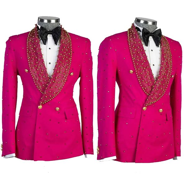 shiny men's wedding suits slim fit 2 pieces beads jacket sets groom tuxedos shawl lapel groomsmen prom blazers costume homme, Black;gray
shiny men's wedding suits slim fit 2 pieces beads jacket sets groom tuxedos shawl lapel groomsmen prom blazers costume homme, Black;gray