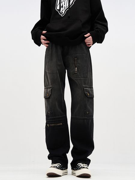 men's jeans yihanke cargo pants men women cotton side pocket functional brand clothing 230810, Blue
men's jeans yihanke cargo pants men women cotton side pocket functional brand clothing 230810, Blue