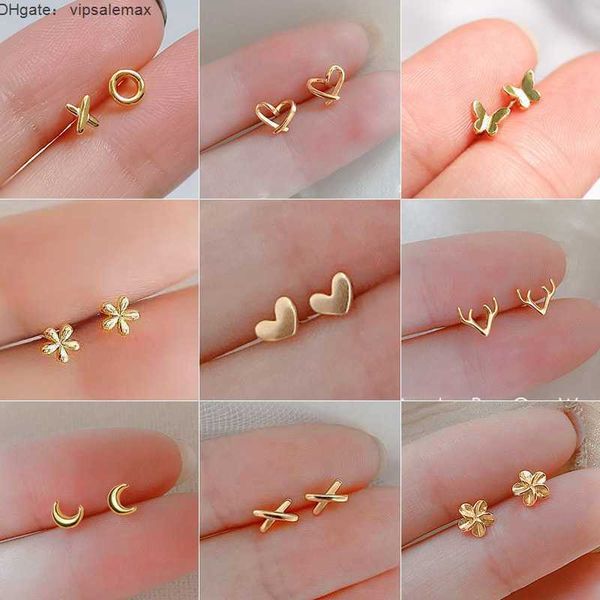 silver-plate gold color mini small butterfly heart stud earring for women cartilage helix tragus ear piercing jewelry gift, Golden
silver-plate gold color mini small butterfly heart stud earring for women cartilage helix tragus ear piercing jewelry gift, Golden