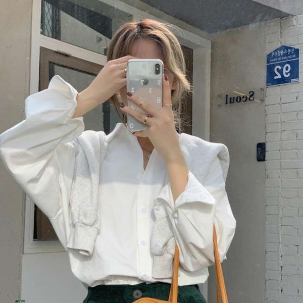 summer white blouse blouses womens long sleeves thin outfit students cool loose style
summer white blouse blouses womens long sleeves thin outfit students cool loose style
