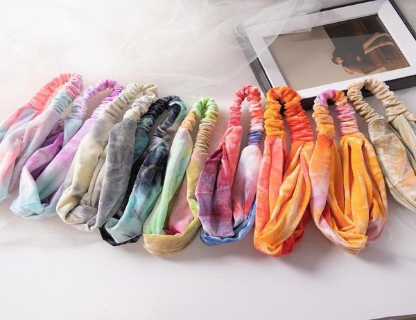 ins 9 colors big velvet headbands tie dyed women scrunchies tie band girls headband lady hair accessories7452064, Silver 
ins 9 colors big velvet headbands tie dyed women scrunchies tie band girls headband lady hair accessories7452064, Silver