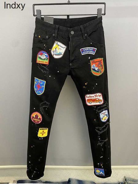 dsqpleind2 men jeans cotton denim trousers man's water wash micro elastic slimming feet casual nostalgic patch milano dsq pants man clo, Blue
dsqpleind2 men jeans cotton denim trousers man's water wash micro elastic slimming feet casual nostalgic patch milano dsq pants man clo, Blue