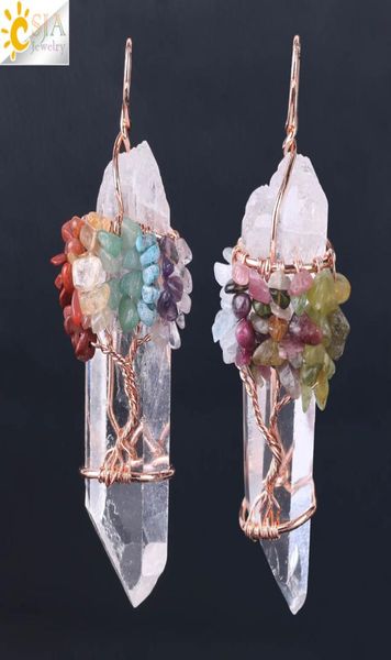 csja men big gemstone pendant women natural white crystal quartz 7 chakra tree of life rose gold handmade wire wrapped necklace ch9324781, Silver
csja men big gemstone pendant women natural white crystal quartz 7 chakra tree of life rose gold handmade wire wrapped necklace ch9324781, Silver