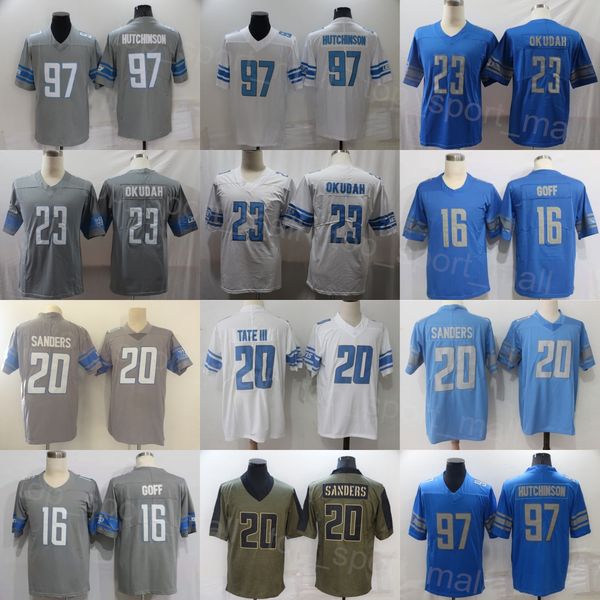 mens football 16 jared goff jersey 97 aidan hutchinson 20 barry sanders all stitching blue white grey team army green salute to service turn, Black;red
mens football 16 jared goff jersey 97 aidan hutchinson 20 barry sanders all stitching blue white grey team army green salute to service turn, Black;red
