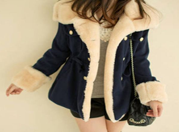 women coat winter keep warm long sleeve lapel thicker solid color doublebreasted woolen coat plus size jacket2058998, Black
women coat winter keep warm long sleeve lapel thicker solid color doublebreasted woolen coat plus size jacket2058998, Black