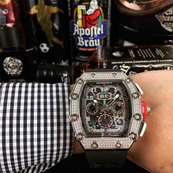 luxury mechanical watchs richar mills rm11-03 swiss automatic movement sapphire mirror imported rubber watchsband aak2, Slivery;black
luxury mechanical watchs richar mills rm11-03 swiss automatic movement sapphire mirror imported rubber watchsband aak2, Slivery;black