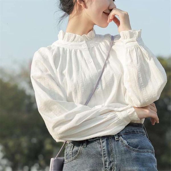white shirt with wood ear edge womens design sense small market autumn all match long sleeve t
white shirt with wood ear edge womens design sense small market autumn all match long sleeve t