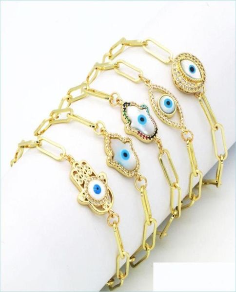 charm bracelets real gold plated cz fatima hand evil eye charm copper chain bracelet jewelry for man woman drop delivery bracelets8561419, Golden;silver
charm bracelets real gold plated cz fatima hand evil eye charm copper chain bracelet jewelry for man woman drop delivery bracelets8561419, Golden;silver