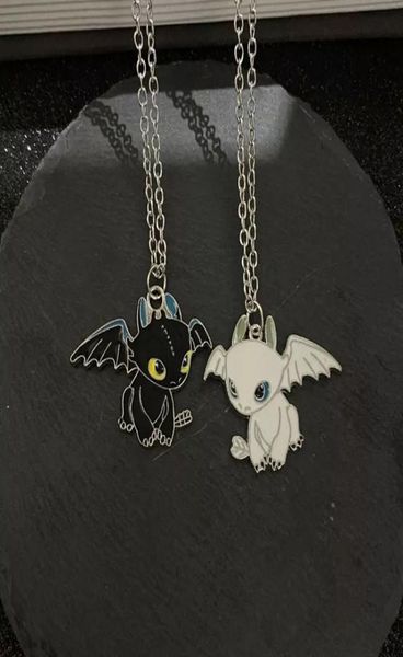 new fashion cartoon black and white night evil double dragon necklace personality couple pendant simple sweater chain jewelry1934338, Silver
new fashion cartoon black and white night evil double dragon necklace personality couple pendant simple sweater chain jewelry1934338, Silver