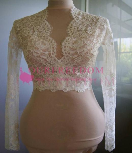 new lace wedding jackets long sleeves vneck lace bridal boleros custom made lace bolero wedding accessories2485793, White
new lace wedding jackets long sleeves vneck lace bridal boleros custom made lace bolero wedding accessories2485793, White
