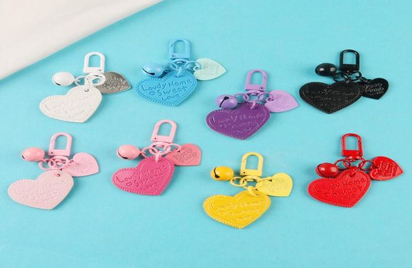 engraved heart pendant alloy bell keychain jewelry creative pu leather backpack bag charm accessories birthday anniversary gifts2445174, Red;brown
engraved heart pendant alloy bell keychain jewelry creative pu leather backpack bag charm accessories birthday anniversary gifts2445174, Red;brown