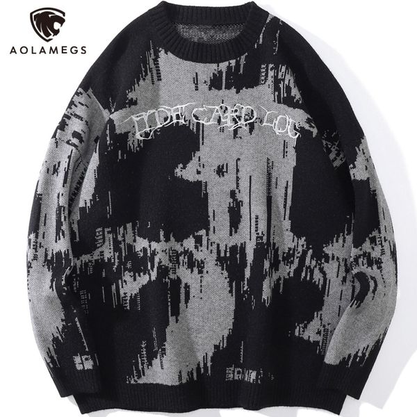 men's sweaters aolamegs sweater men building punk letter knitted pullover couple casual loose retro fashion high street style streetwea, White;black
men's sweaters aolamegs sweater men building punk letter knitted pullover couple casual loose retro fashion high street style streetwea, White;black