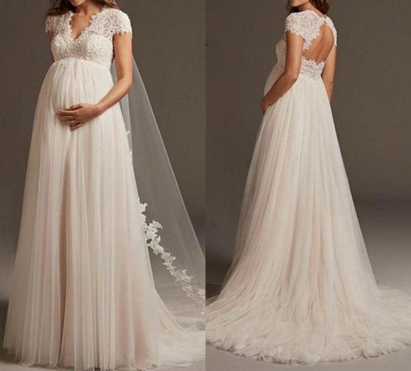 vestido de noiva bohemian tulle lace pregnant wedding dress cap sleeve open back maternity bridal gowns for robe de mariee9676758, White
vestido de noiva bohemian tulle lace pregnant wedding dress cap sleeve open back maternity bridal gowns for robe de mariee9676758, White
