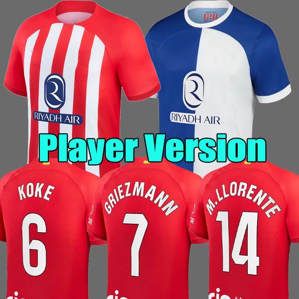 player version 23 24 atletico morata madrids soccer jerseys new sponsor logo 2023 2024 m.llorente griezmann koke saul correa lemar football, Black;yellow
player version 23 24 atletico morata madrids soccer jerseys new sponsor logo 2023 2024 m.llorente griezmann koke saul correa lemar football, Black;yellow
