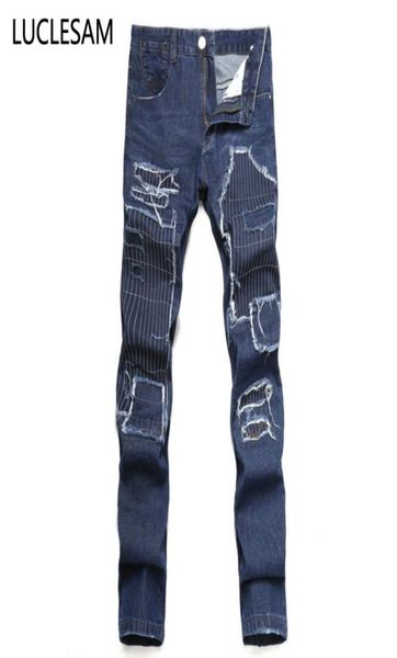 mens straight patchwork jeans summer fashion men denim pants casual slim fit skinny embroidery trousers designer jeans for men4710828, Blue
mens straight patchwork jeans summer fashion men denim pants casual slim fit skinny embroidery trousers designer jeans for men4710828, Blue