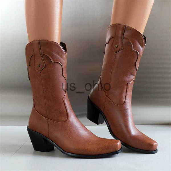 boots winter 2023 retro western style splicing mid calf boots female spike high heels leisure women shoes pointed toe green brown red j23081, Black
boots winter 2023 retro western style splicing mid calf boots female spike high heels leisure women shoes pointed toe green brown red j23081, Black
