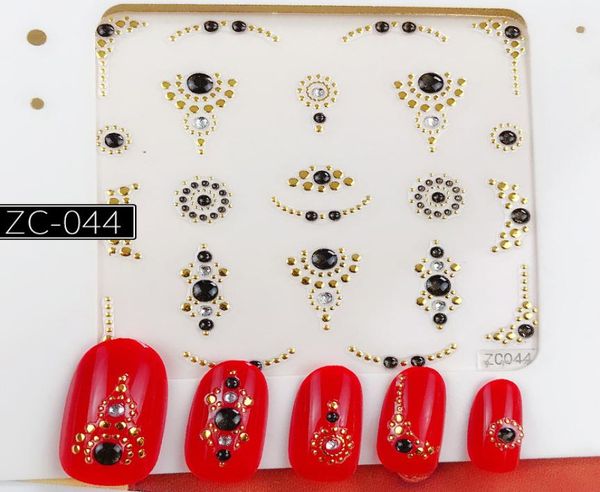 5d nail sticker nail art adhesive decals fcolorful 3d new nail decals with beads rhinestone manicure decor7254023, Black
5d nail sticker nail art adhesive decals fcolorful 3d new nail decals with beads rhinestone manicure decor7254023, Black