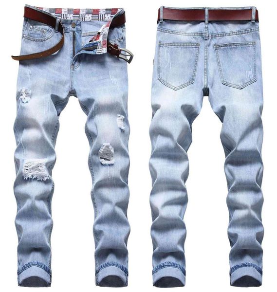 designers men s clothing mens jeans loose multi hole light blue waist non elastic small straight pants7366014
designers men s clothing mens jeans loose multi hole light blue waist non elastic small straight pants7366014