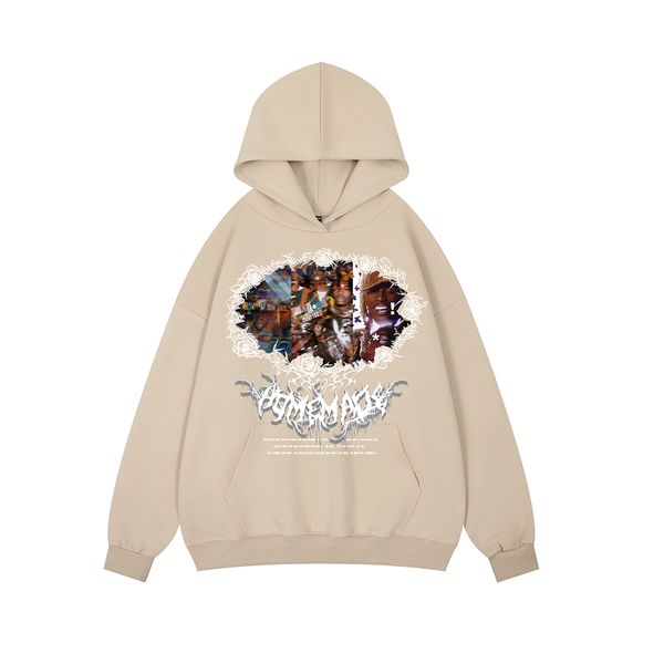 hip hop vintage letter print pullover men's hooded hoodies baggy oversized sweatshirts, Black;brown
hip hop vintage letter print pullover men's hooded hoodies baggy oversized sweatshirts, Black;brown