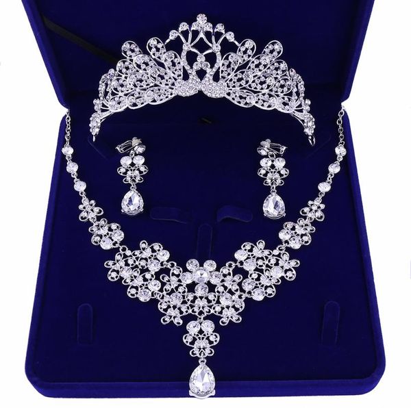 luxury cubic zirconia tiara and necklace earring for women wedding jewelry set for bride zircon crowns jewelry bridal accessories7677363, White
luxury cubic zirconia tiara and necklace earring for women wedding jewelry set for bride zircon crowns jewelry bridal accessories7677363, White