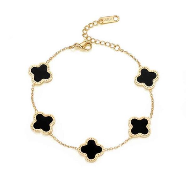 charm bracelets wholale jewelry luxury gift stainls steel 18k gold women lucky flower bracelet drop delivery dhulz4062248, Golden;silver
charm bracelets wholale jewelry luxury gift stainls steel 18k gold women lucky flower bracelet drop delivery dhulz4062248, Golden;silver