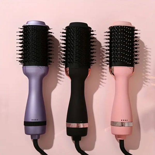 3-in-1 hair dryer brush - straighten and style your hair with air brush - perfect for damage-hair care, Black
3-in-1 hair dryer brush - straighten and style your hair with air brush - perfect for damage-hair care, Black